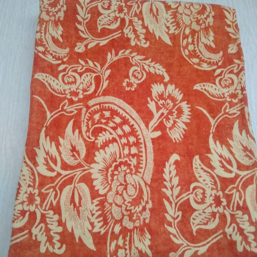 Pottery Barn 1  single Curtain  Panel Retired Paisley Floral 50x63"
